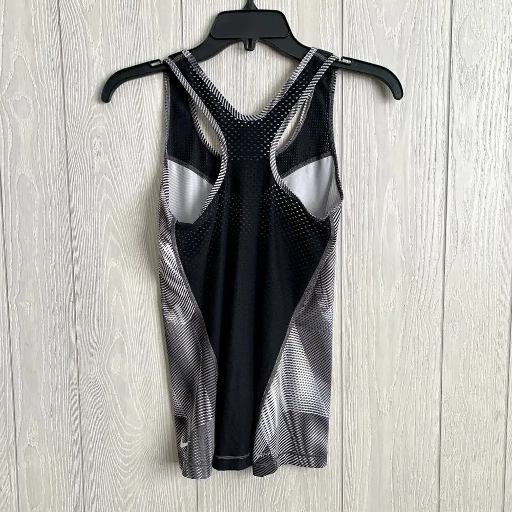 Nike Pro Black Sleeveless Racerback Tank Top Size Small